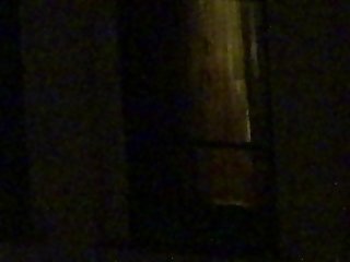 granny naked in front of the window -