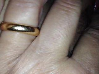 She plays with her clit. I finger her