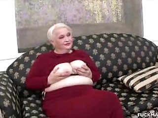 Chubby Mature Honey Stripping