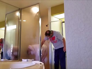 See my 249 lbs body in the shower.