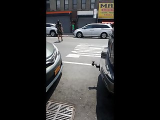 Milf Bubblebut in Fatigue dress