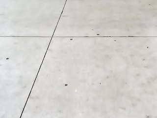 Slim white milf booty in grey pants