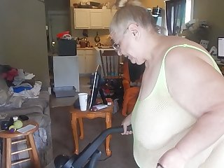 cleaning in sexy green