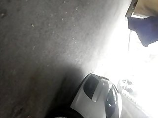 candid mature legs in black pantyhose