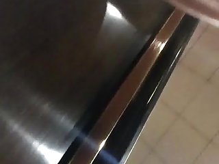 Mature blonde upskirt