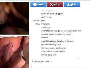 Couple fucks on while stranger with big