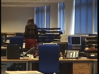 Sexy Legs in red pvc mini skirt and black