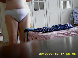 Summer strip for mature curvy wife